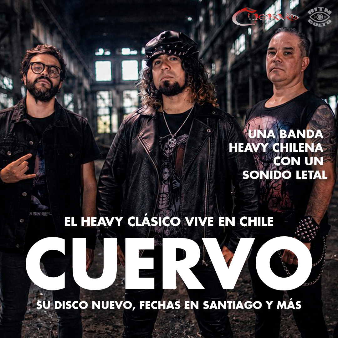 Cuervo: heavy metal chileno en español y disco nuevo ¡Este 4 de noviembre con Roberto Tiranti!