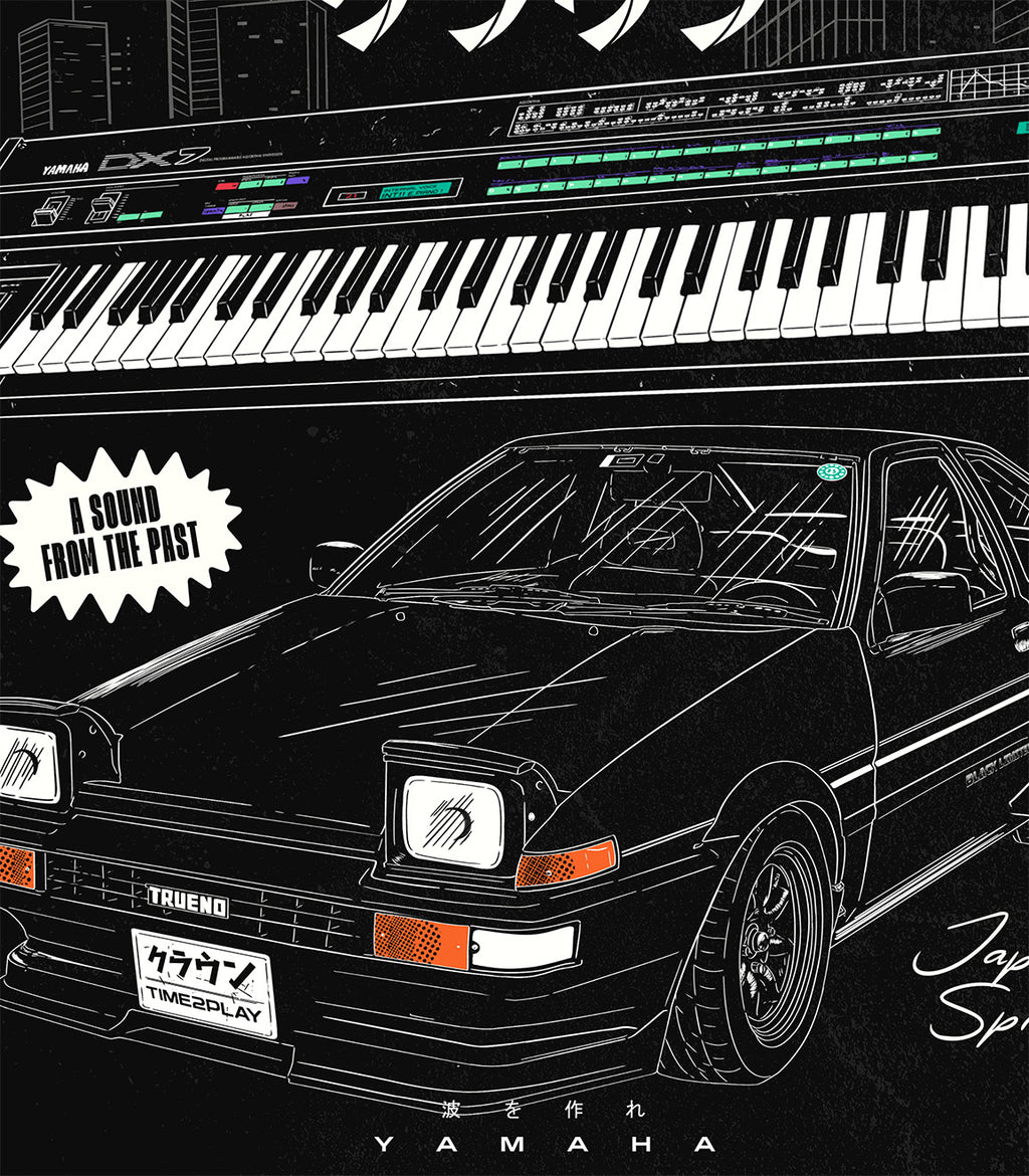 Close Up Diseno Exclusivo Yamaha DX7 y Toyota Trueno Ritmoculto