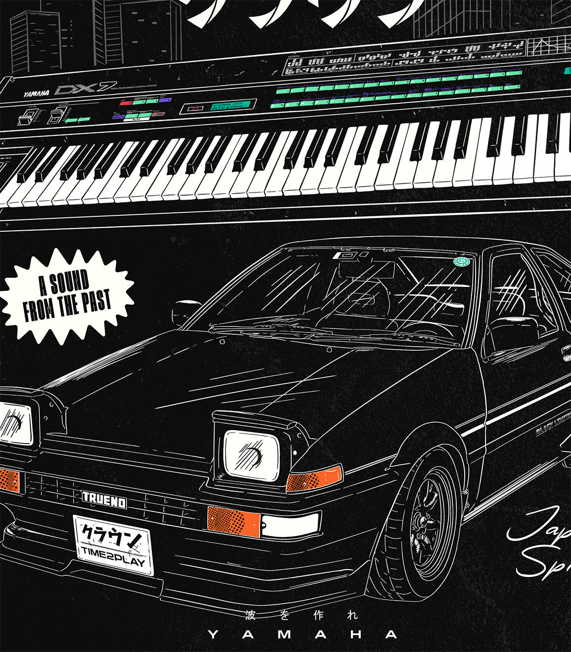 Close Up Diseno Exclusivo Yamaha DX7 y Toyota Trueno Ritmoculto