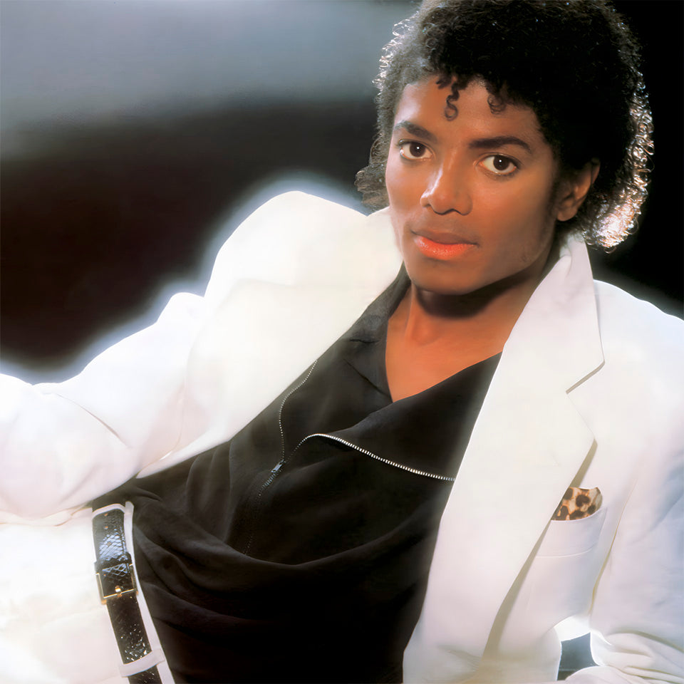 Close Up de Michael Jackson con un tigre del album Thriller Poster de Ritmoculto