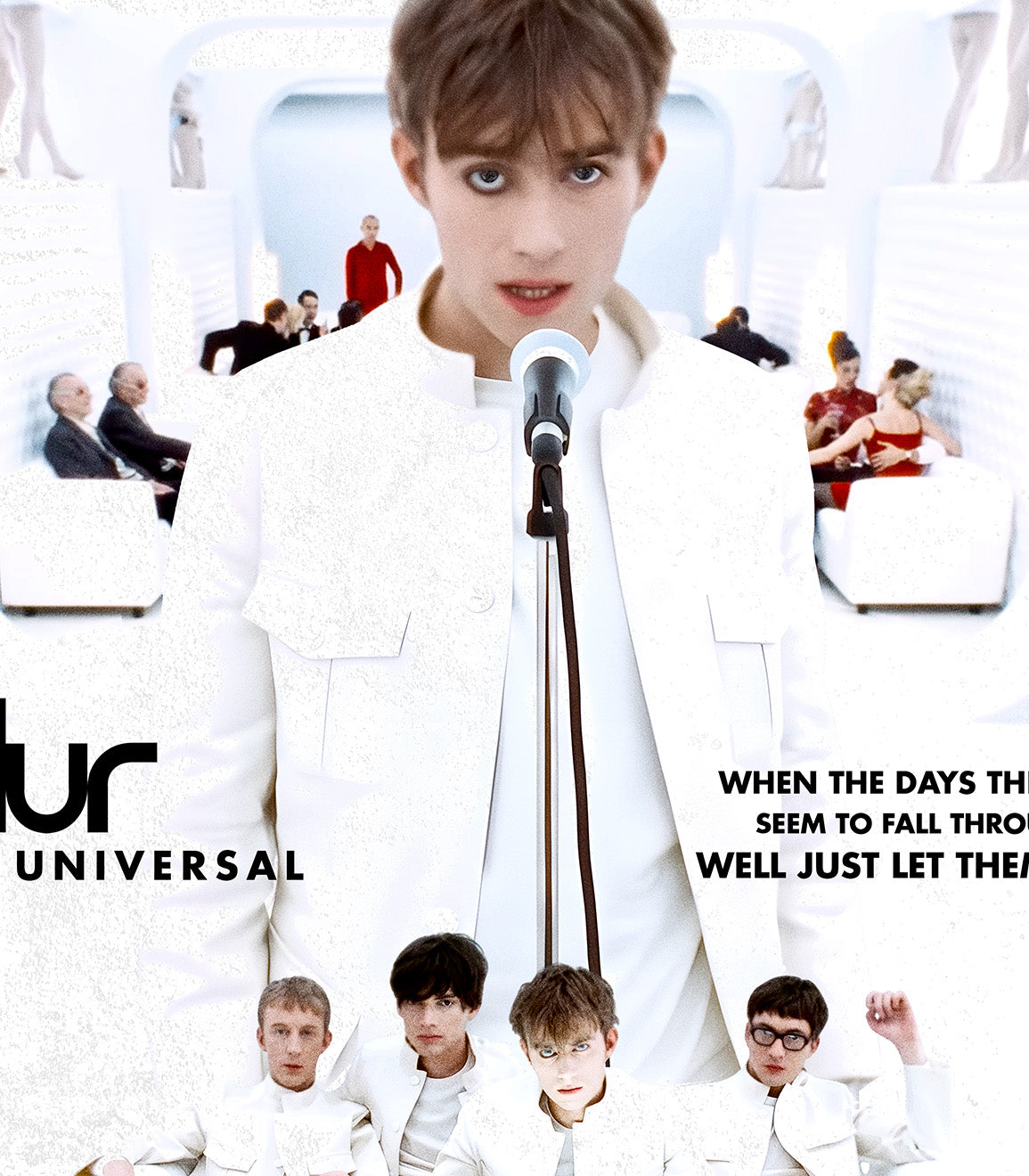 Closeup Diseño Blur The Universal con Damon Albarn inspirado en el videoclip Exclusivo Ritmoculto