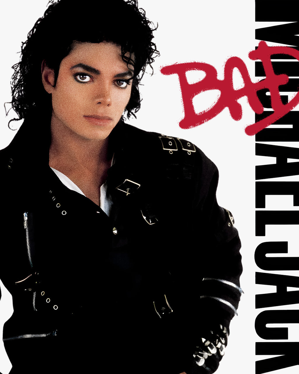 Closeup Polera Michael Jackson Portada Album Bad Exclusiva Ritmoculto