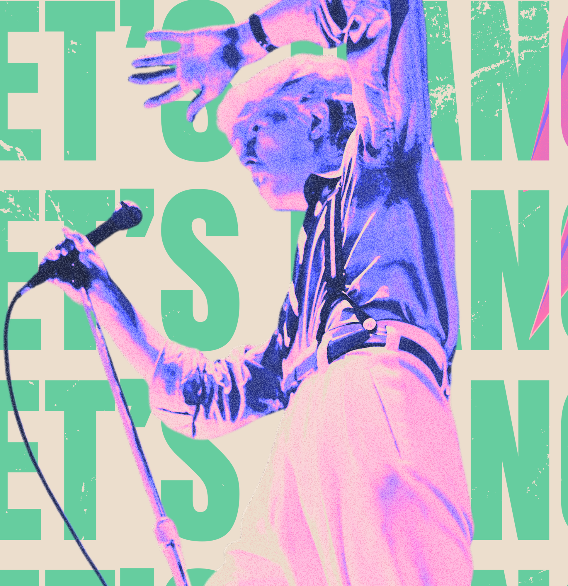 Polera Let's Dance David Bowie | Clásico Ochentero