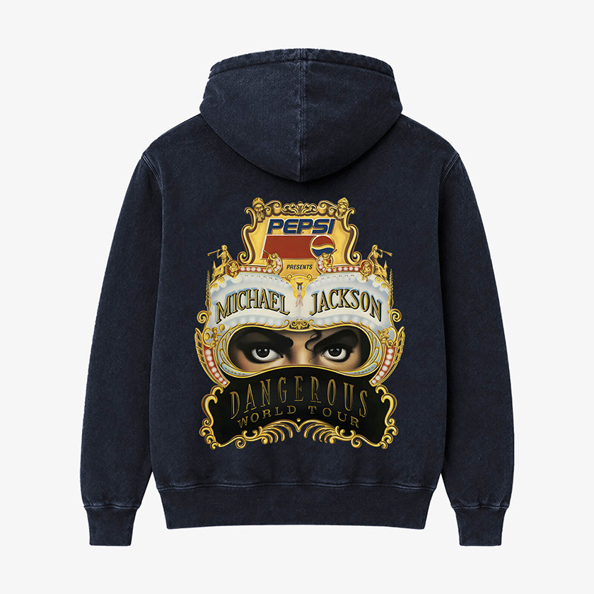 Hoodie Acid Wash Dangerous World Tour | Michael Jackson