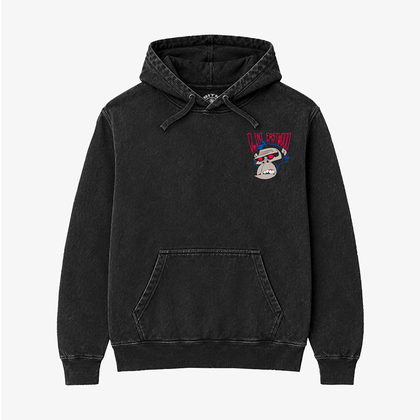 Hoodie Acid Wash Clint Eastwood Gorillaz | Clásico de MTV
