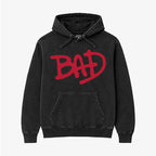 Hoodie Acid Wash Bad Logo | Álbum Michael Jackson
