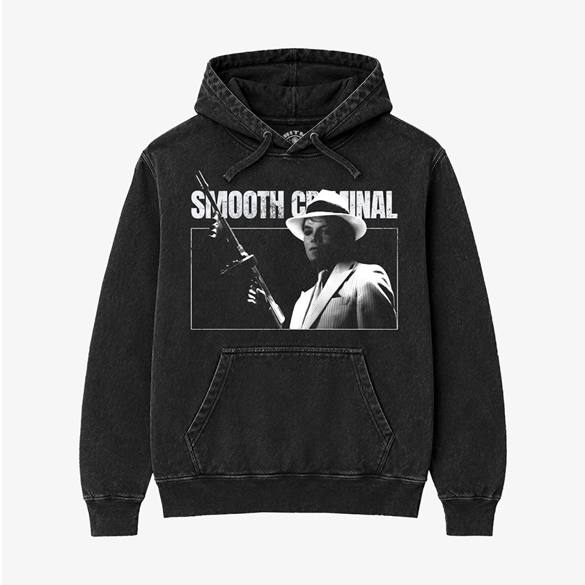 Hoodie Acid Wash Smooth Criminal Michael Jackson Diseno Exclusivo Ritmoculto Gangster MJ