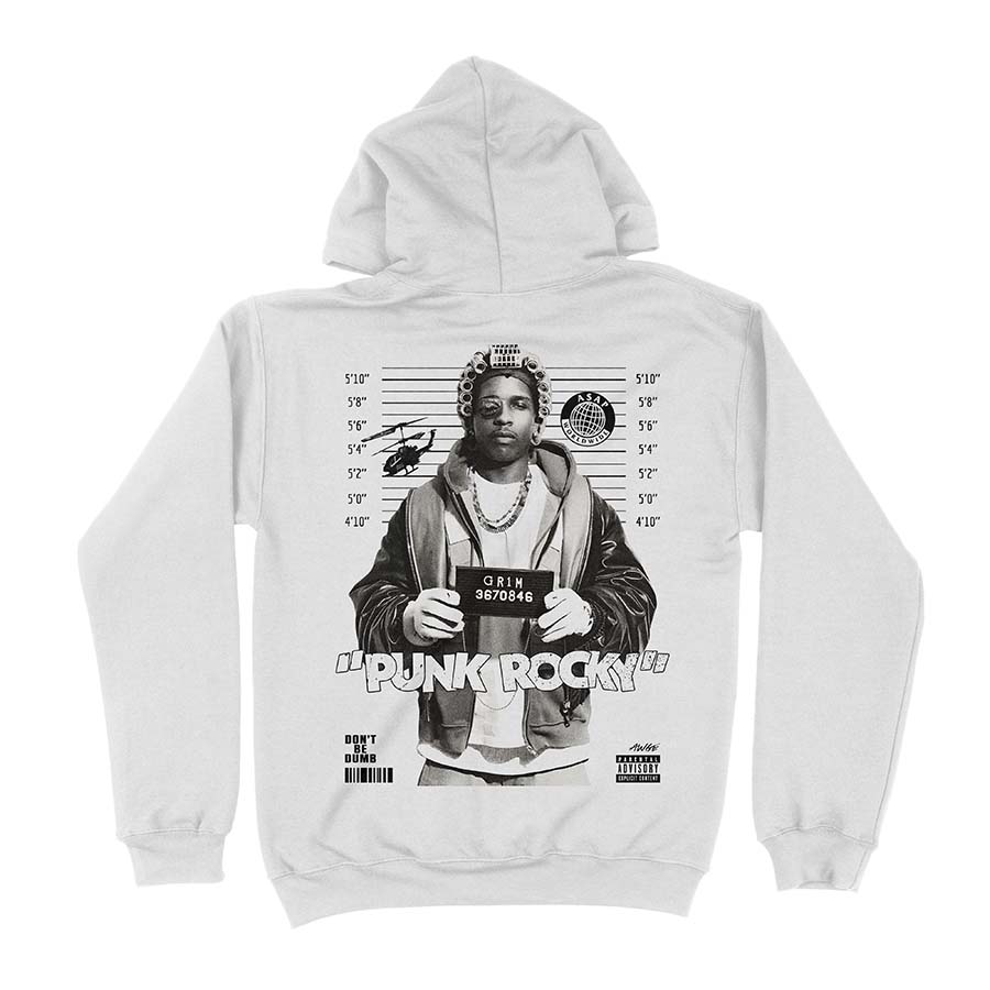 Hoodie Blanco Punk Rocky A$AP Rocky Exclusivo Ritmoculto