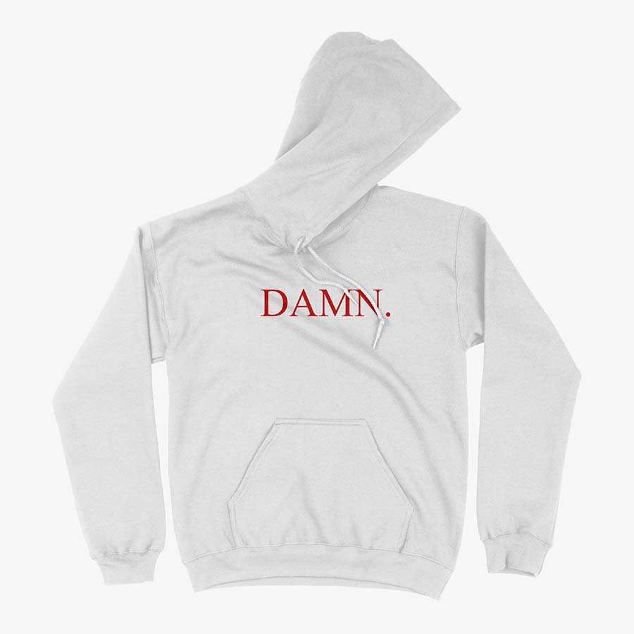Hoodie Damn Kendrick Lamar Inspirado en lettering de la portada Exclusivo Ritmoculto