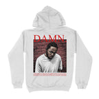 Hoodie Espalda Damn Kendrick Lamar Inspirado en la portada del disco en version Comic con el tracklist del album exclusivo Ritmoculto