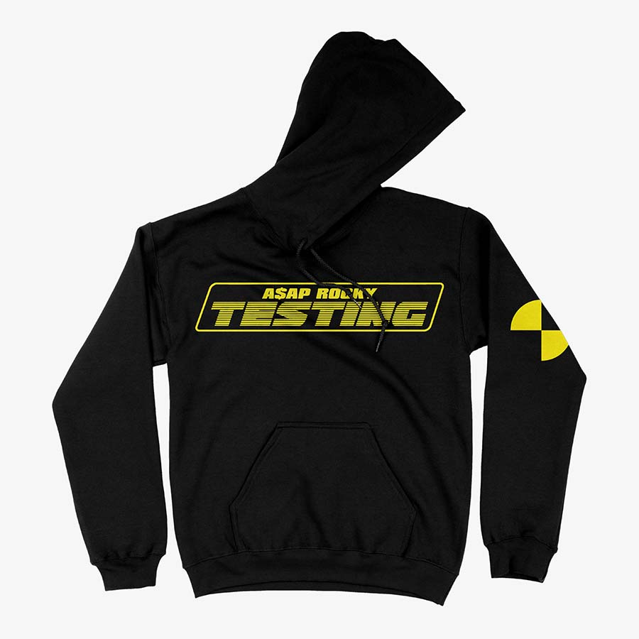 Hoodie Negro Exclusivo A$AP Rocky Testing Triple Estampado Exclusivo Ritmoculto