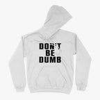 Hoodie blanco frontal logo Don't Be Dumb A$AP Rocky Punk Rocky trap hip hop 2026 Ritmoculto