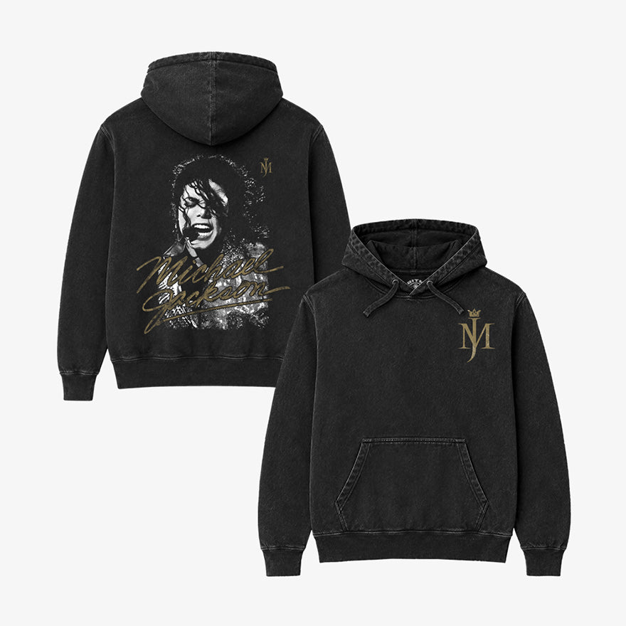 Hoodie Acid Wash Michael Jackson Leyenda del Pop | MJ Drip