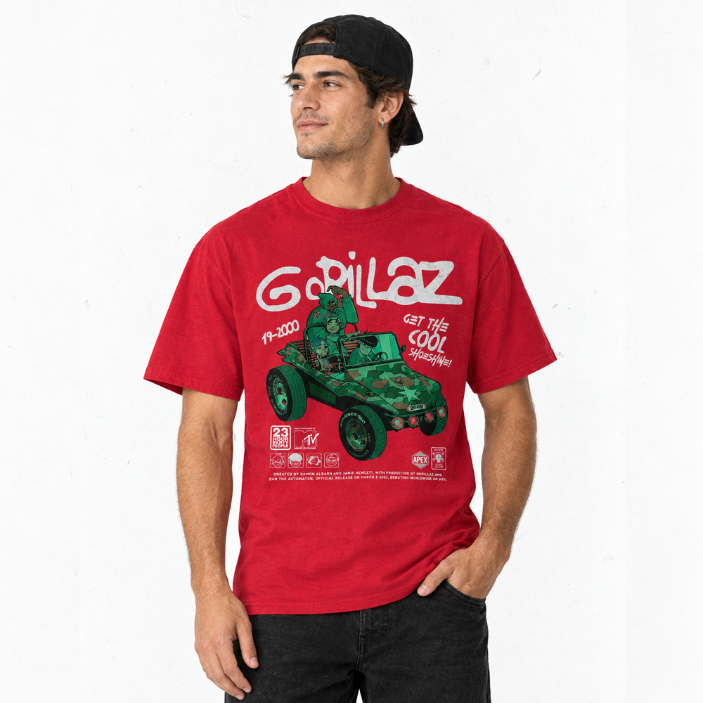 Polera Regular Fit Gorillaz 19-2000 | Videoclip Icónico