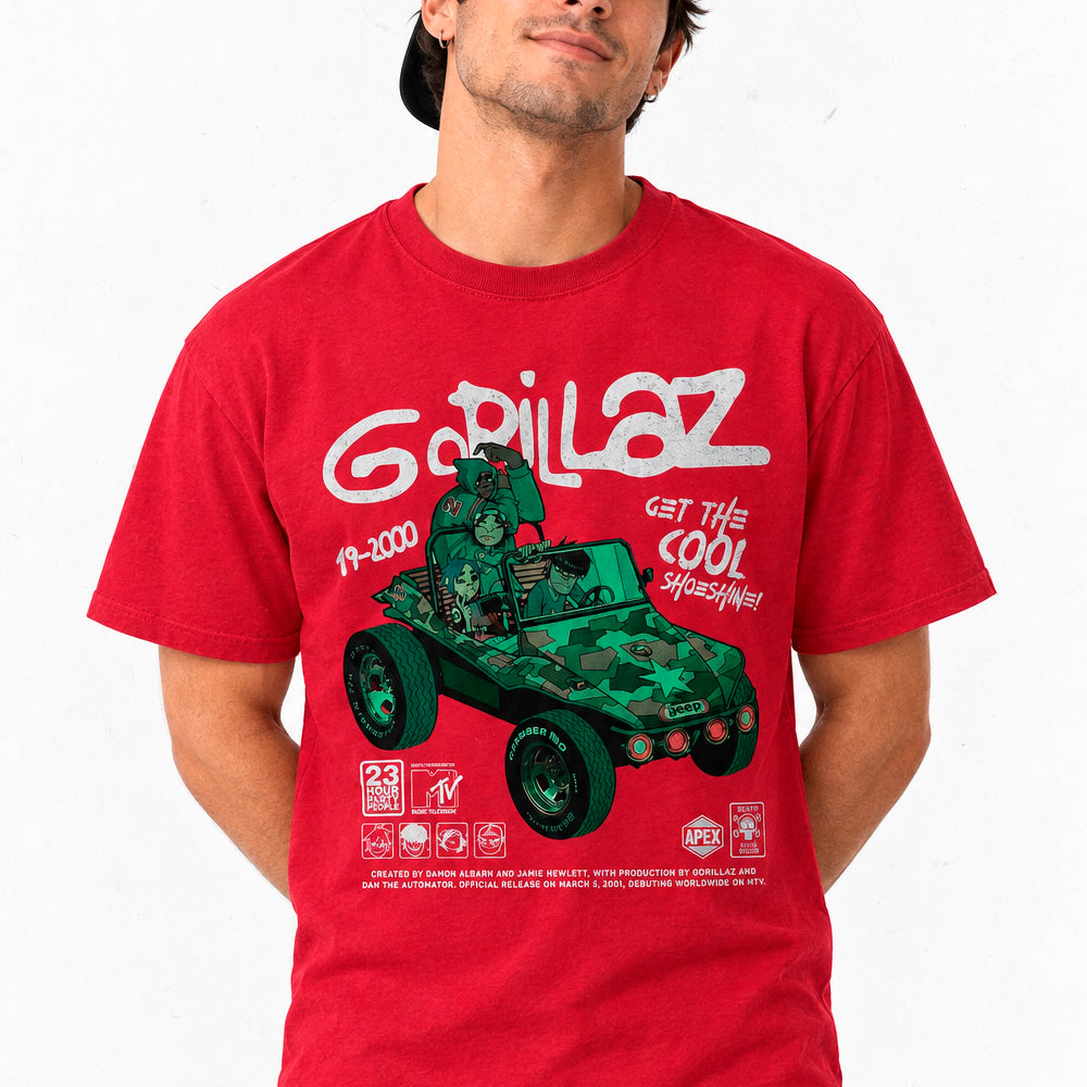 Polera Regular Fit Gorillaz 19-2000 | Videoclip Icónico