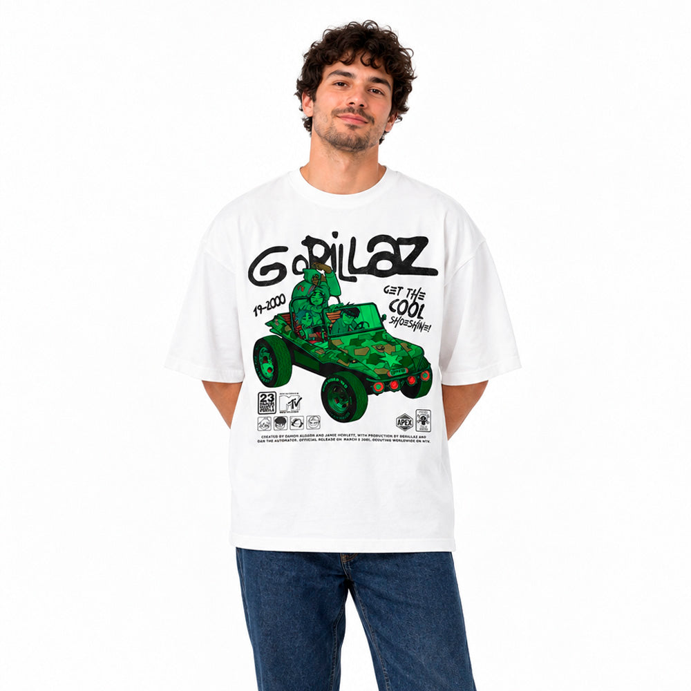 Polera Oversize Gorillaz 19-2000 | Video Icónico