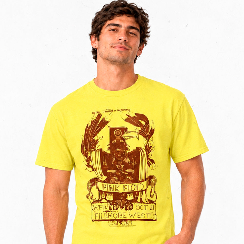 Polera Regular Fit Pink Floyd Show Fillmore West | Póster Remasterizado