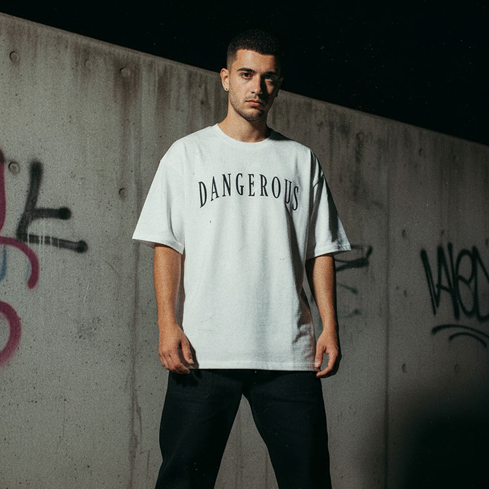 Polera Michael Jackson Dangerous World Tour | Doble Estampado Peligroso