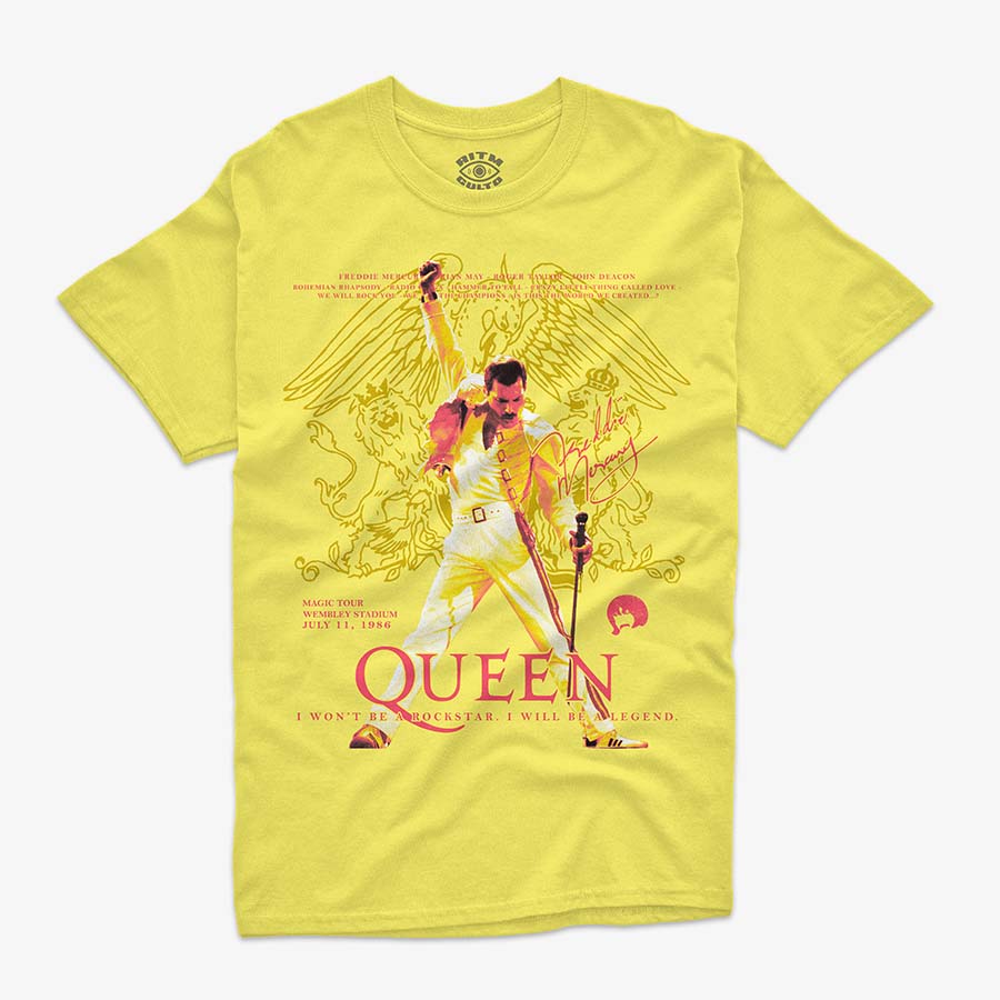 Polera Regular Fit Freddie Mercury Queen | Magic Tour