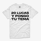 Polera Regular Fit 20 Lucas y Pongo tu Tema | Meme DJ