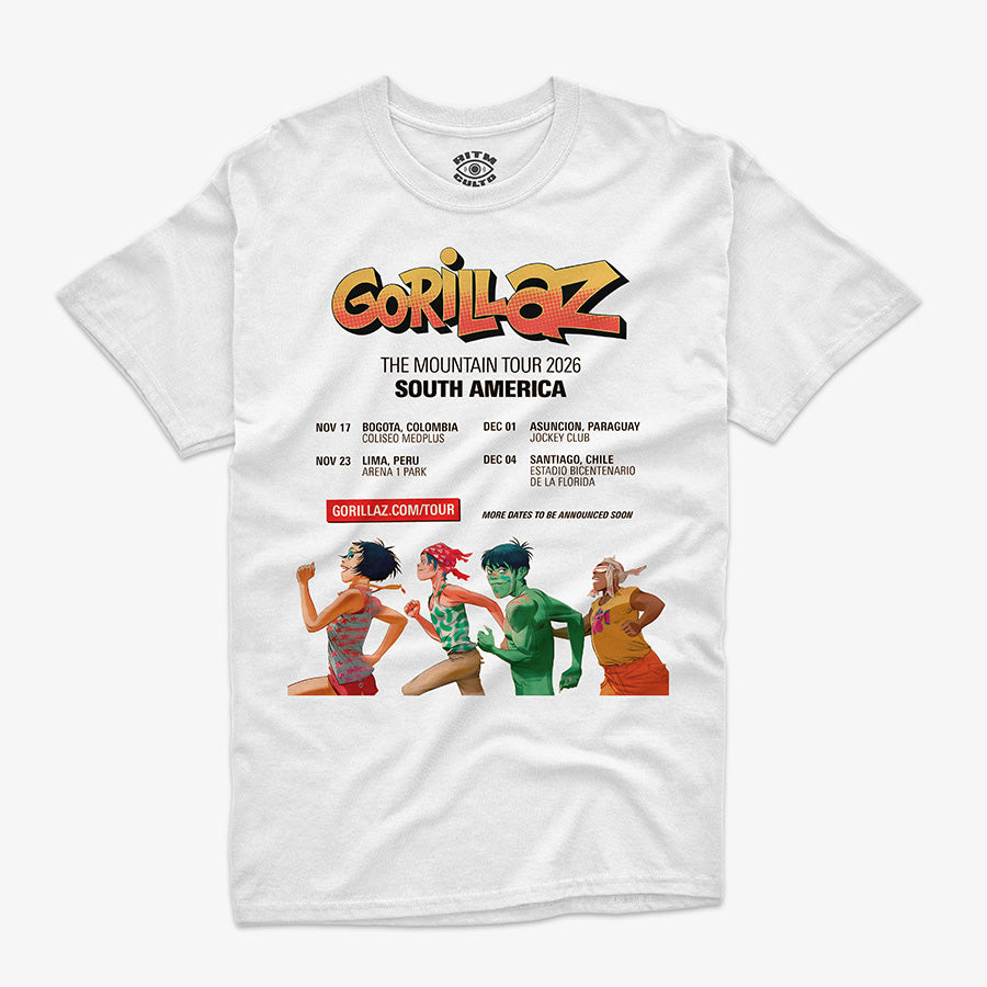 Polera Regular Fit Gorillaz The Mountain Tour 2026 | Edición Limitada