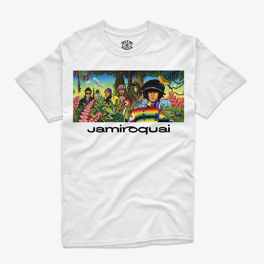 Polera Regular Fit Jamiroquai Art Cover | Emergency On Planet Earth