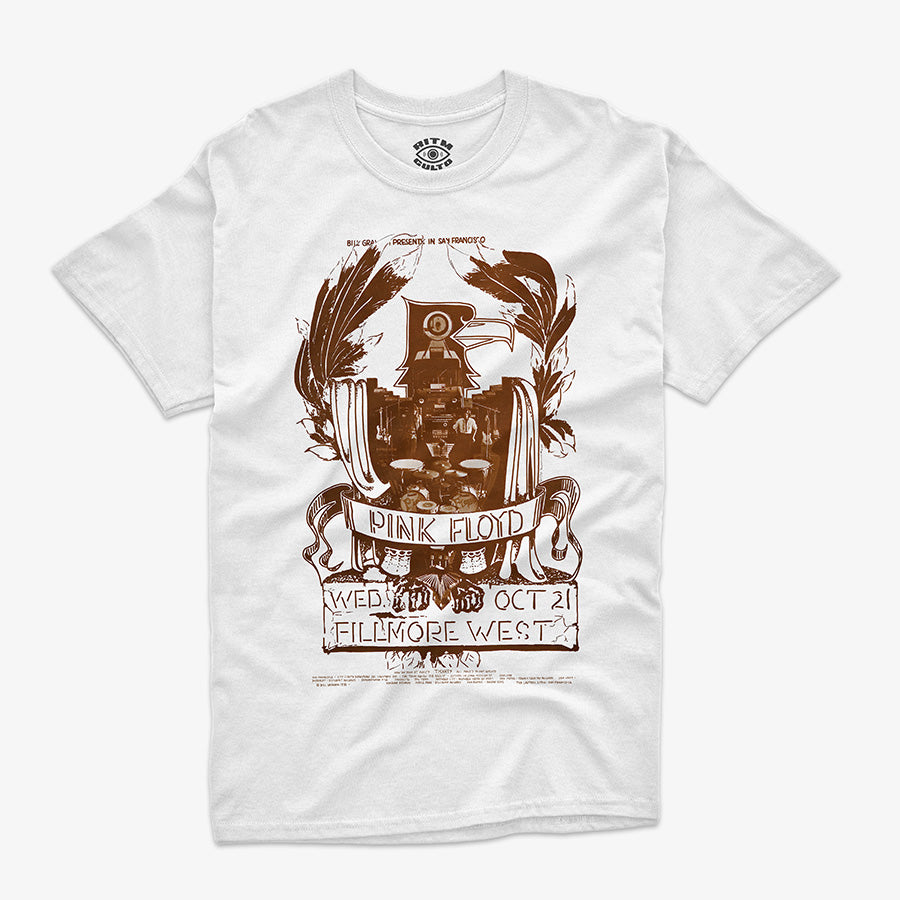 Polera Regular Fit Pink Floyd Show Fillmore West | Póster Remasterizado