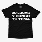 Polera Regular Fit 20 Lucas y Pongo tu Tema | Meme DJ