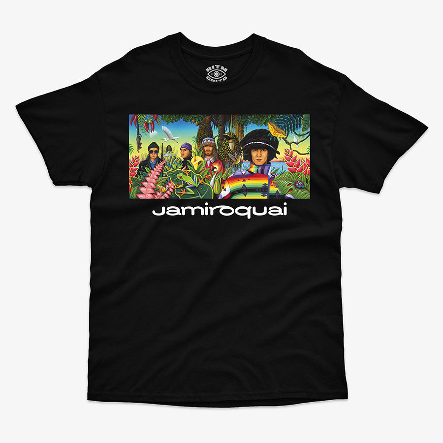 Polera Regular Fit Jamiroquai Art Cover | Emergency On Planet Earth