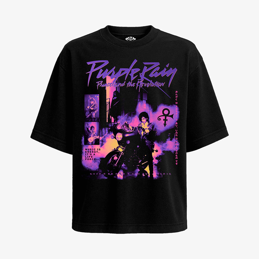 Polera Oversize Prince Purple Rain | Japanese Streetwear