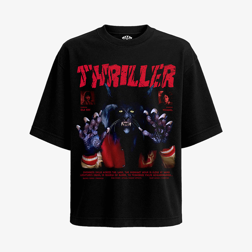 Polera Oversize Thriller Michael Hombre Lobo