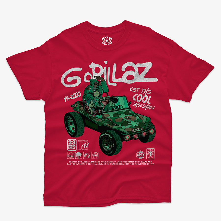Polera Regular Fit Gorillaz 19-2000 | Videoclip Icónico