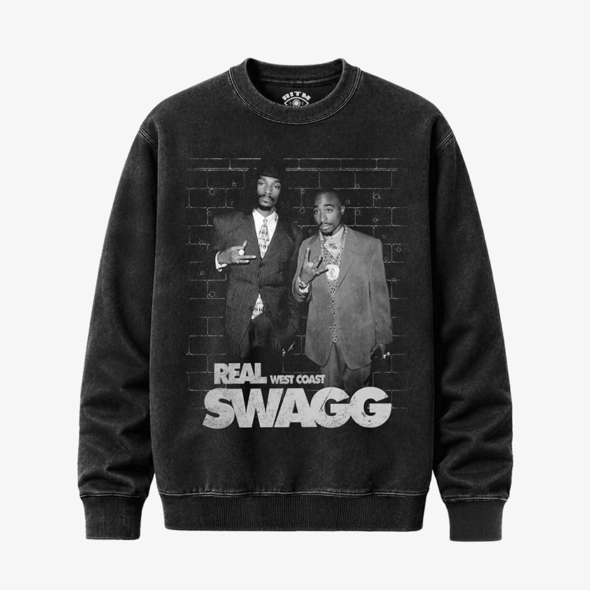 Polerón Polo Acid Wash 2Pac & Snoop Dogg | Swagg del West Coast