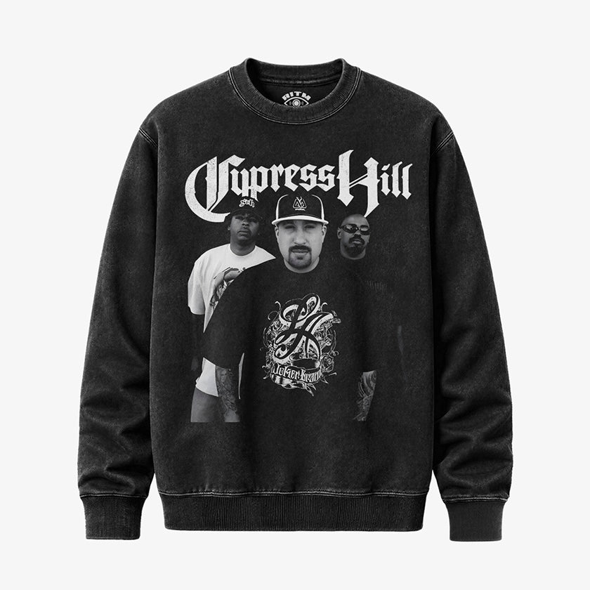 Polerón Polo Acid Wash Cypress Hill | 90s West Coast