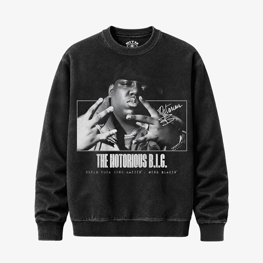 Polerón Polo Acid Wash The Notorious B.I.G. | East Coast Rap