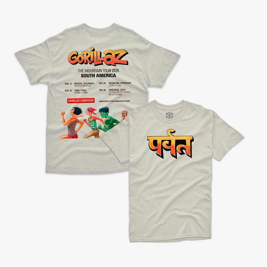 Polera Regular Fit Gorillaz The Mountain Tour 2026 | Edición Limitada