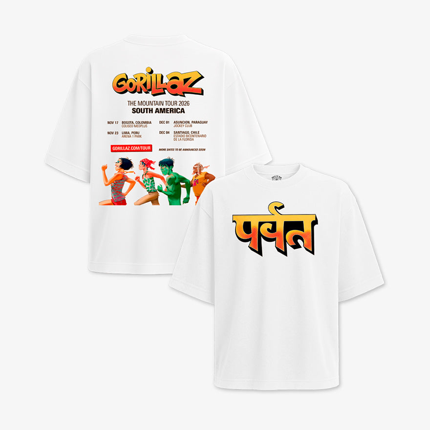 Polera Oversize Gorillaz The Mountain Tour 2026 | Edición Limitada