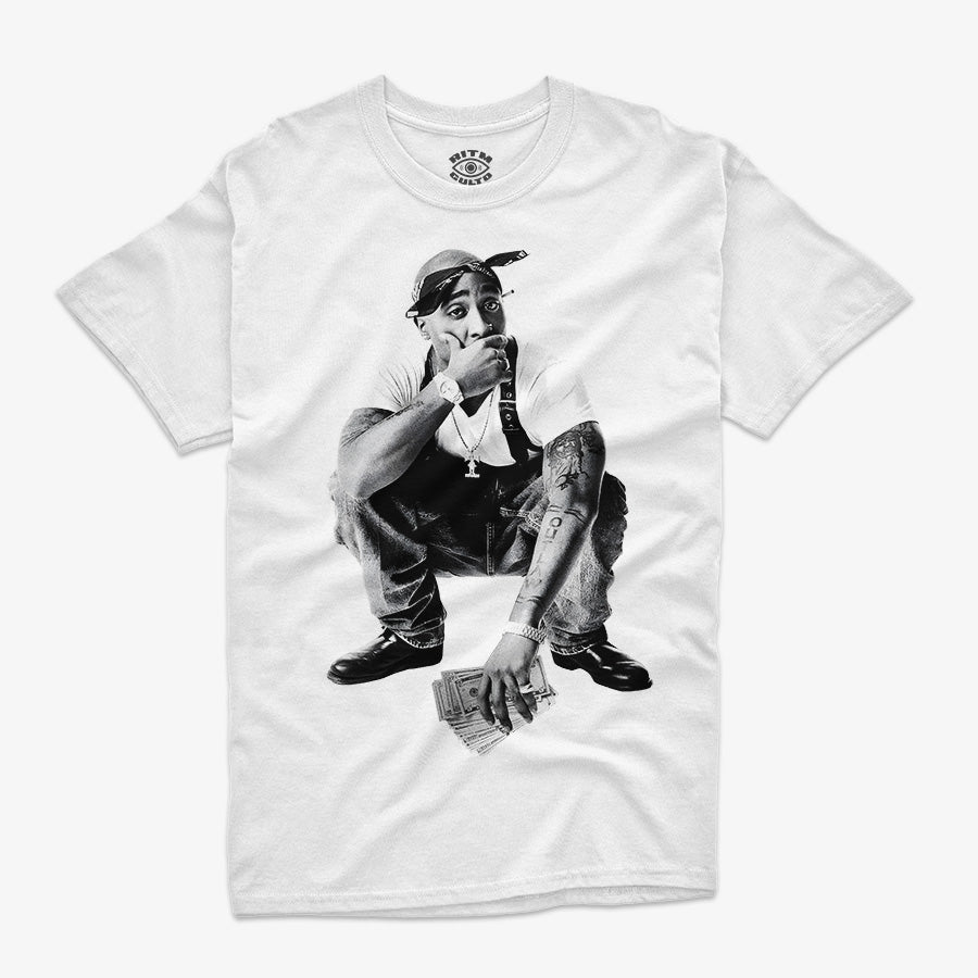 Polera 2Pac Ambitionz Az a Ridah blanca - Ritmoculto Chile
