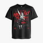 Polera Acid negra Angus Young AC/DC Highway to Hell tocando Gibson SG mano en alto diseno vintage Ritmoculto