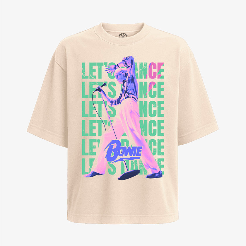 Polera Arena Oversized David Bowie Lets Dance Rock 80s Exclusiva Ritmoculto