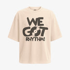Polera Arena Oversized We Got Rhythm para Djs, Melomanos y coleccionistas de Vinilo exclusiva de ritmoculto 