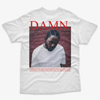 Polera Blanca Espalda Damn Kendrick Lamar Exclusiva Ritmoculto