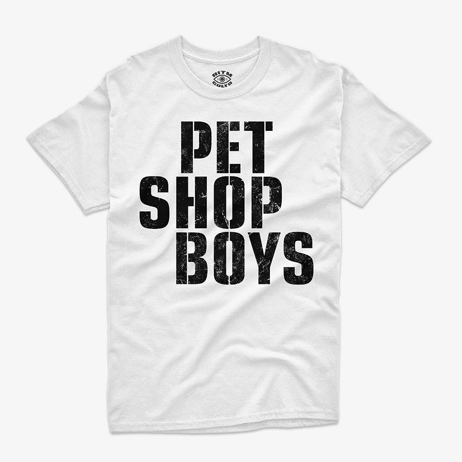Polera Pet Shop Boys Logo | Efecto Desgastado