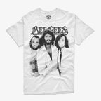 Polera Blanca Unisex Bee Gees Hermanos Gibb Exclusiva de Ritmoculto