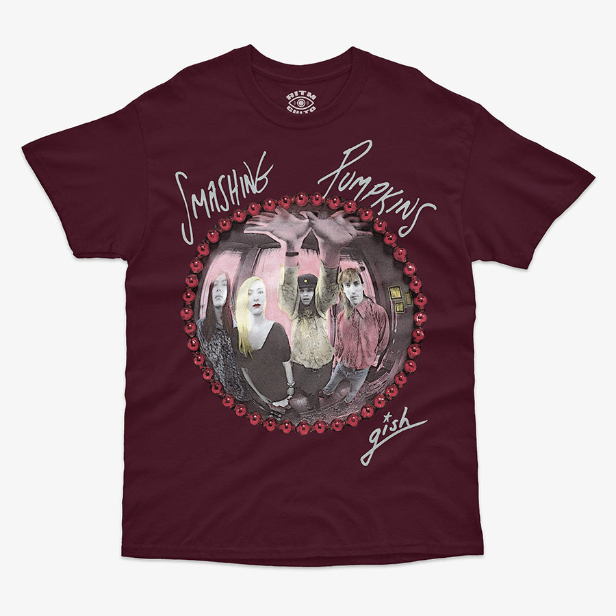 Polera Burdeo Clasica Smashing Pumpkins Gish Rock Alternativo Exclusiva Ritmoculto