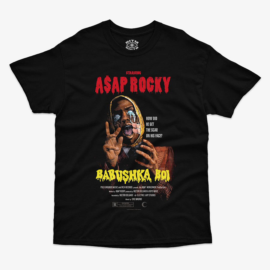 Polera Negra A$AP Rocky Babushka Boi Exclusiva Ritmoculto