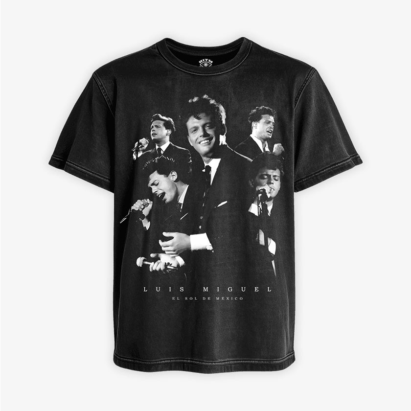 Polera Negra Acid Luis Miguel Blanco y Negro Exclusiva Ritmoculto
