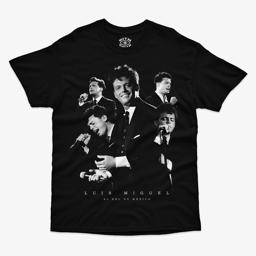 Polera Negra Luis Miguel Blanco y Negro Exclusiva Ritmoculto