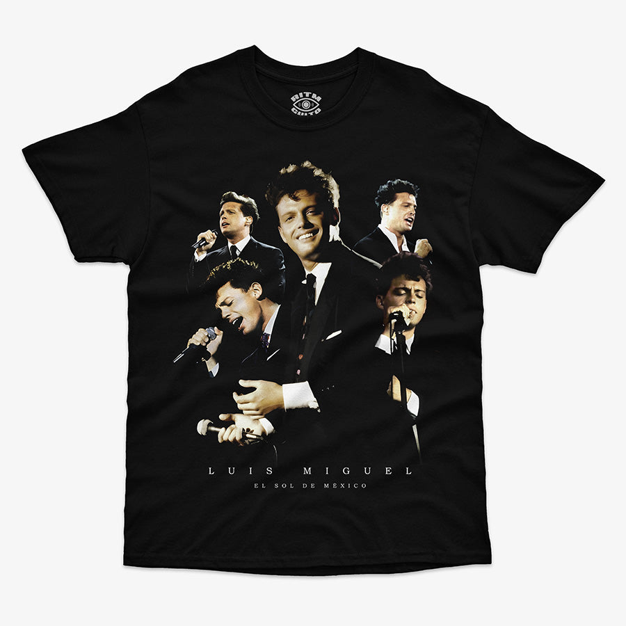 Polera Negra Luis Miguel Full Color Exclusiva Ritmoculto