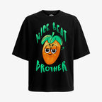 Polera Negra Oversized Nice Beat Brother Negra inspirada en el Logo de FL Studio exclusivo de Ritmoculto para Productores Musicales